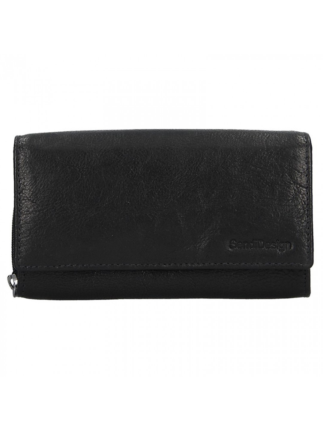 Dámská kožená peněženka SendiDesign Aneta – černá