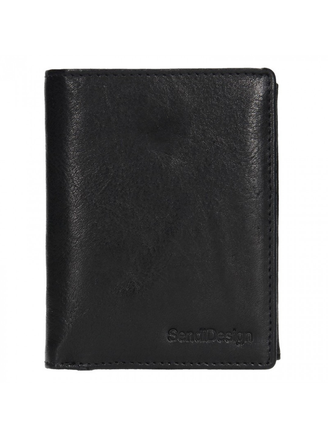 Pánská kožená peněženka SendiDesign Josef – černá