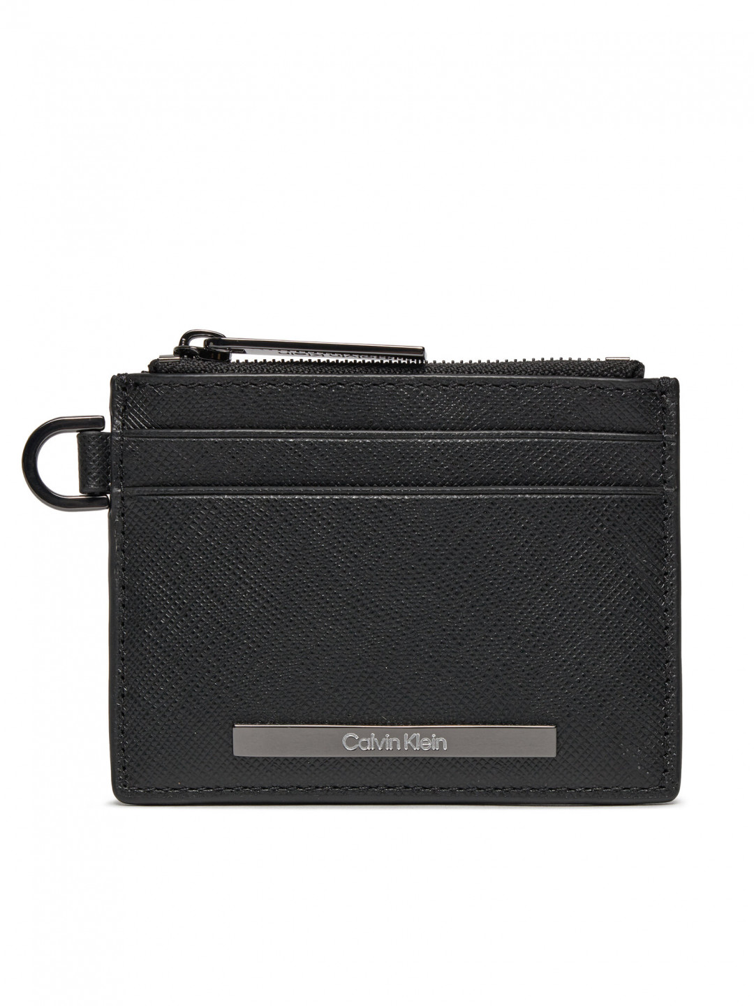 Calvin Klein Malá pánská peněženka Modern Bar Cardholder 4Cc W Zip K50K511670 Černá