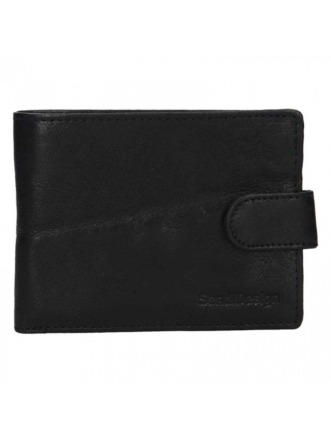 Pánská kožená peněženka SendiDesign Robert – černá