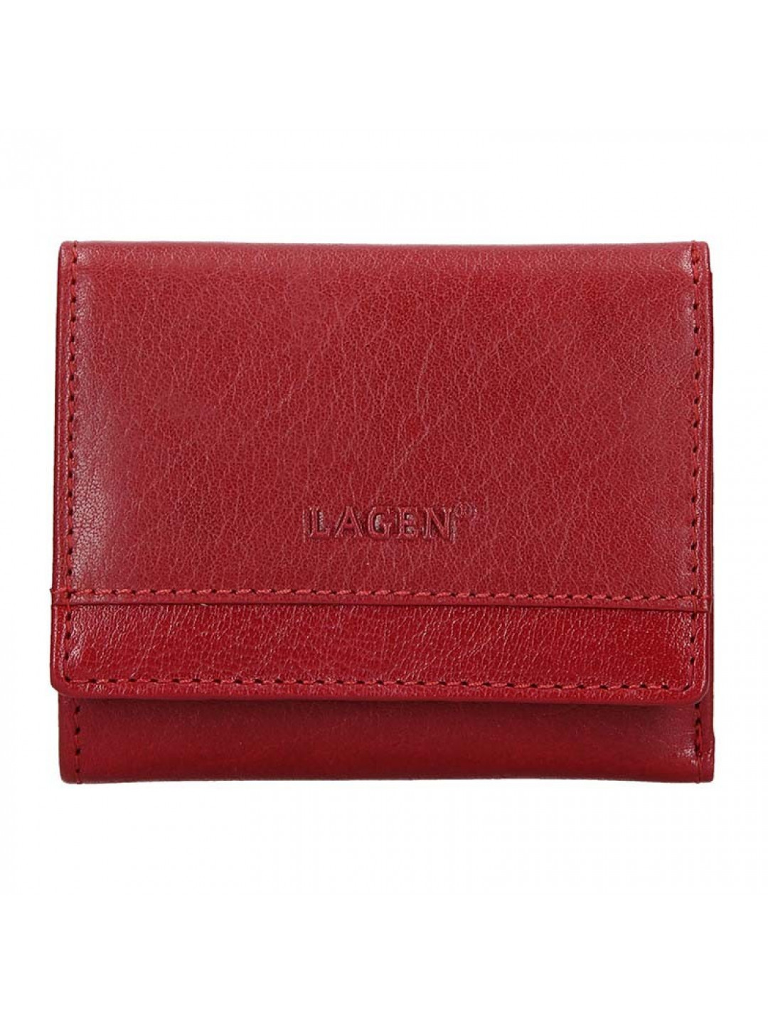 Dámská kožená peněženka Lagen Ela – červená