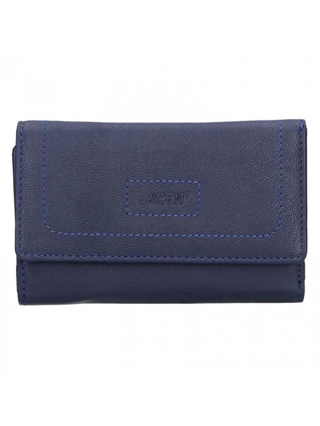Dámská kožená peněženka Lagen Debora – modrá
