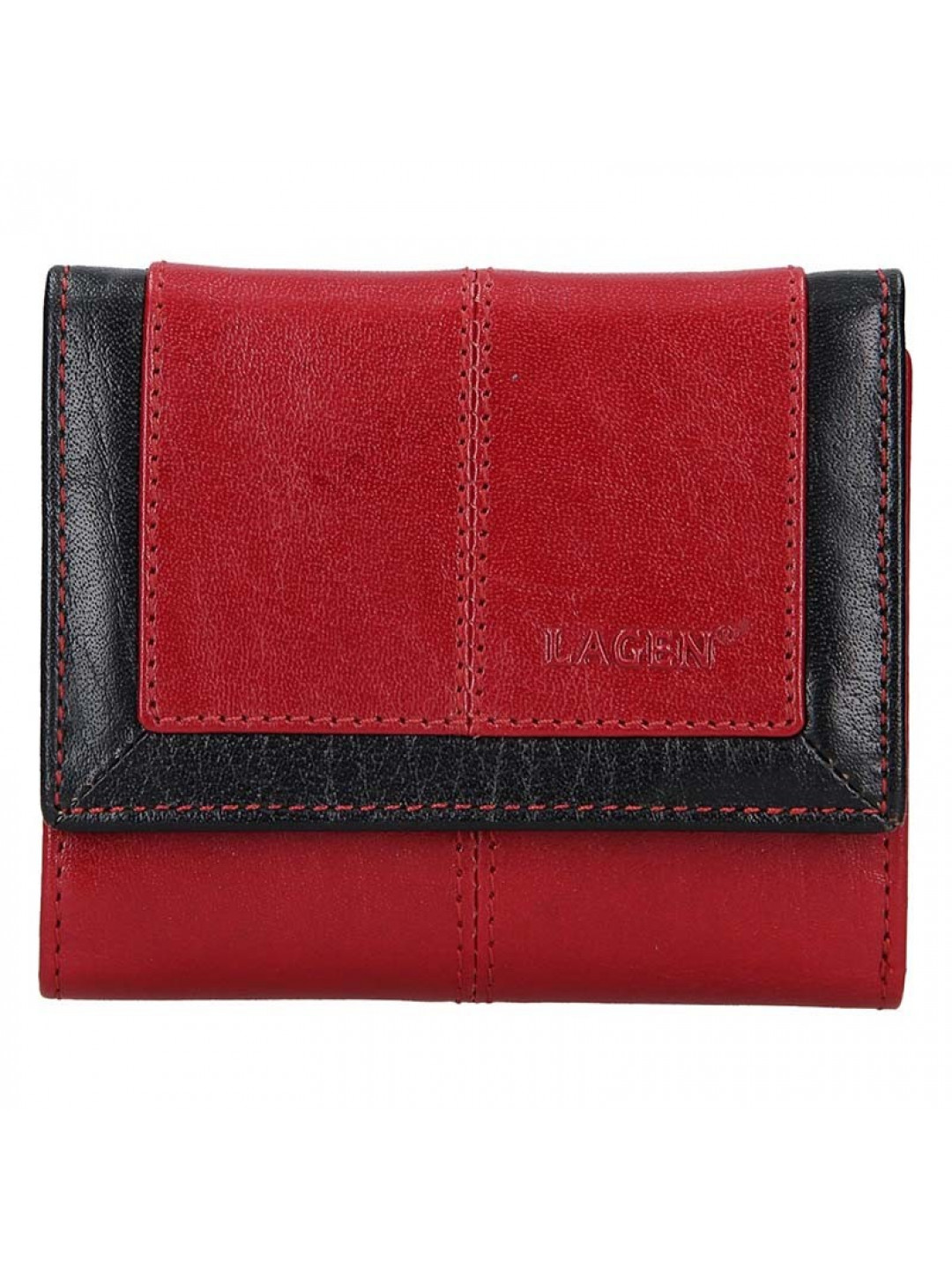 Dámská kožená peněženka Lagen Bianka – červená