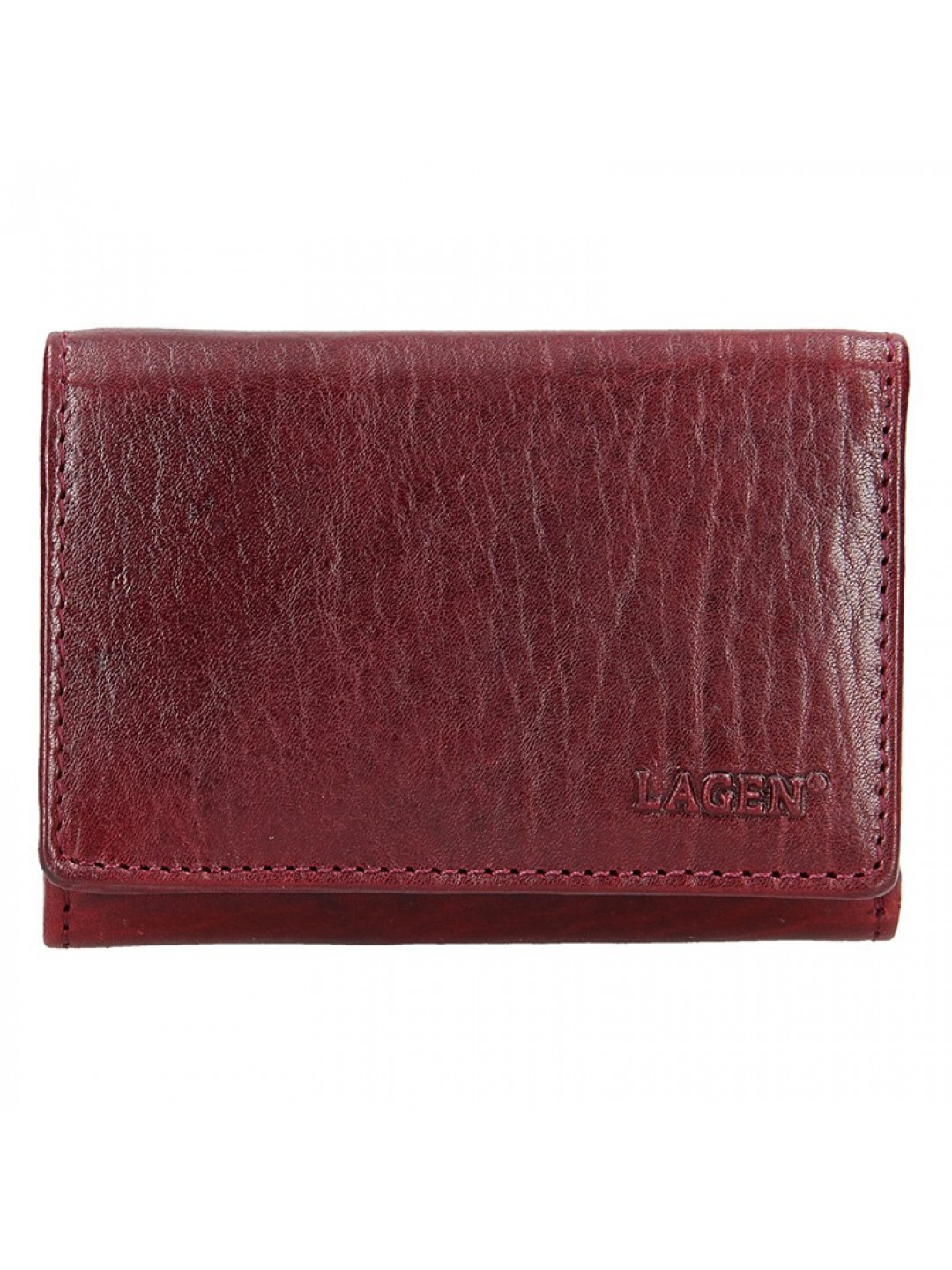 Dámská kožená peněženka Lagen Jalena – vínová