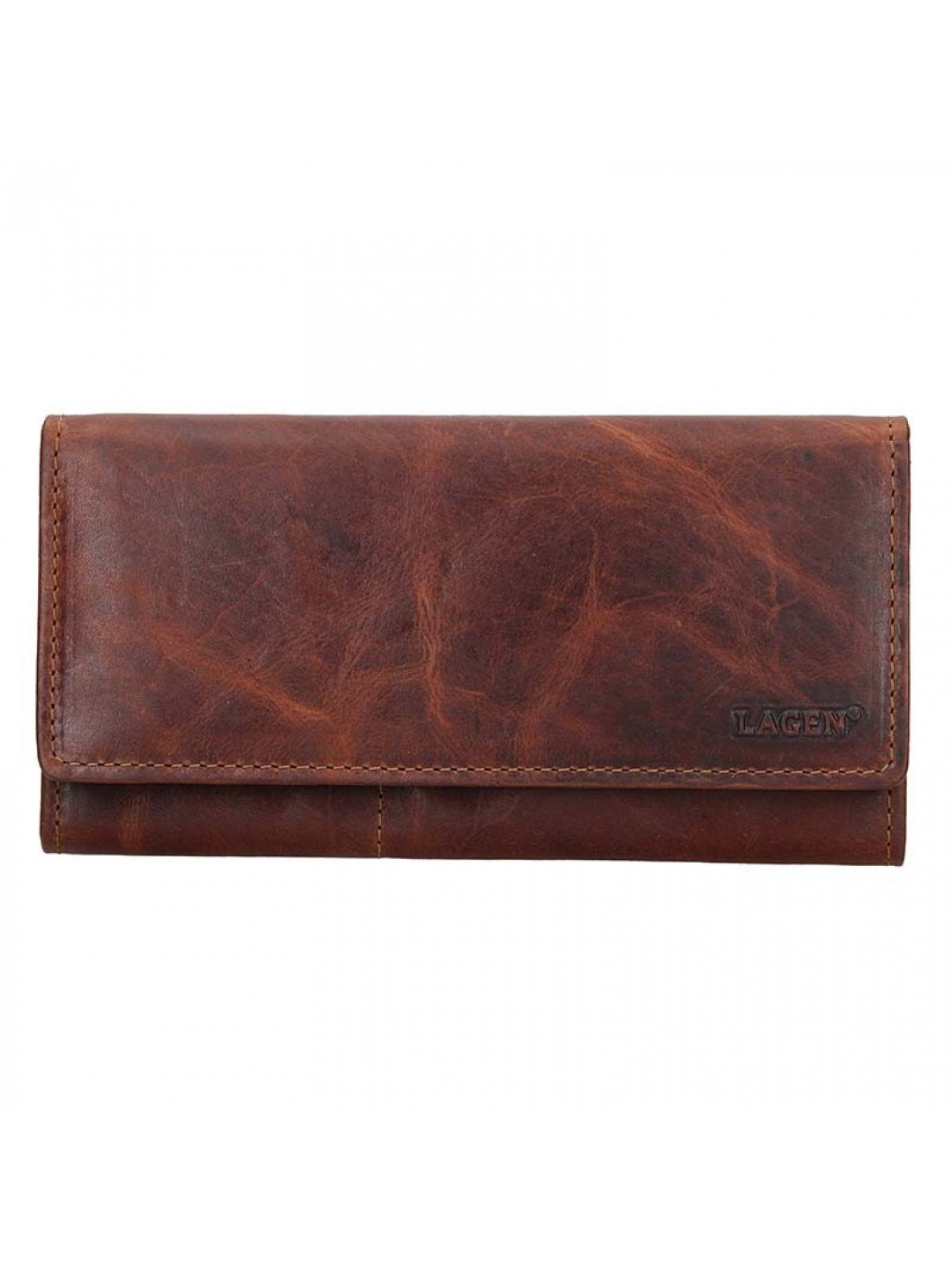 Dámská kožená peněženka Lagen Inga – hnědá
