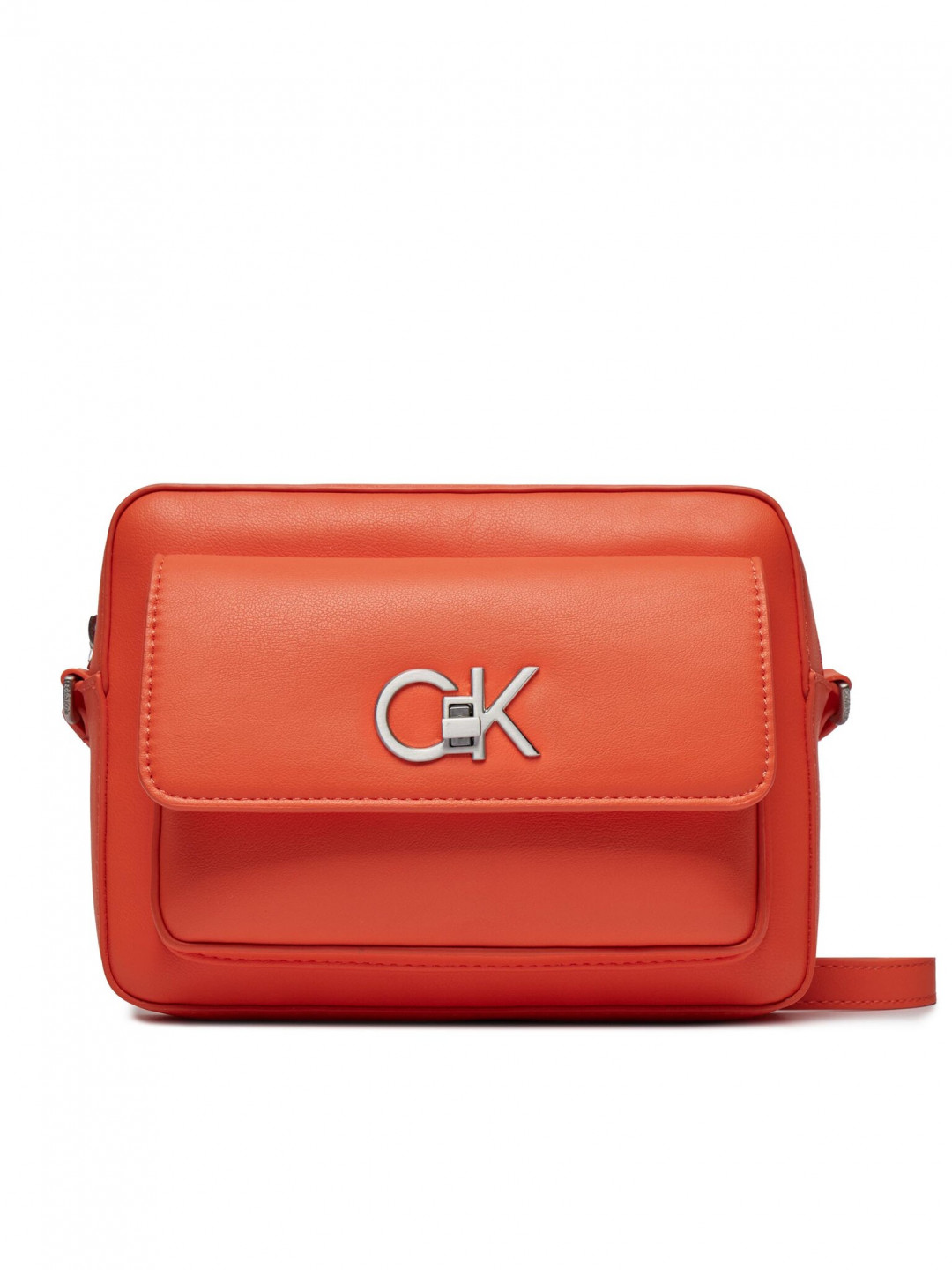 Calvin Klein Kabelka Re-Lock Camera Bag W Flap K60K611083 Oranžová