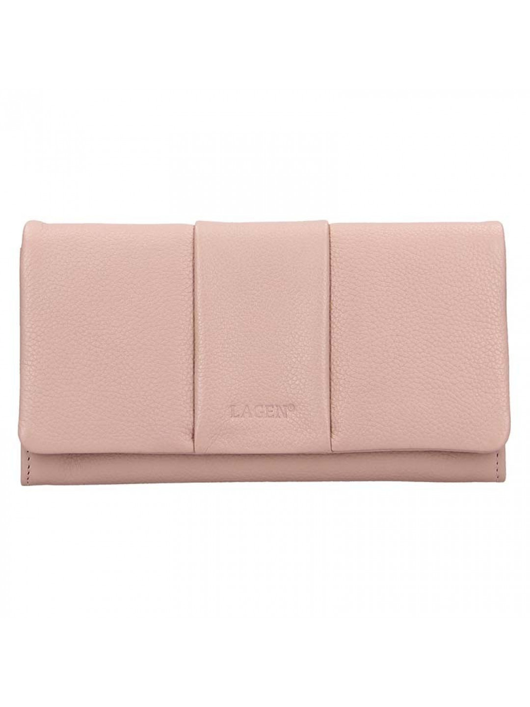 Dámská kožená peněženka Lagen Nicol – růžová