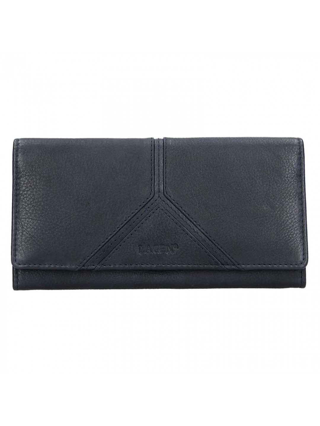 Dámská kožená peněženka Lagen Frela – tmavě modrá