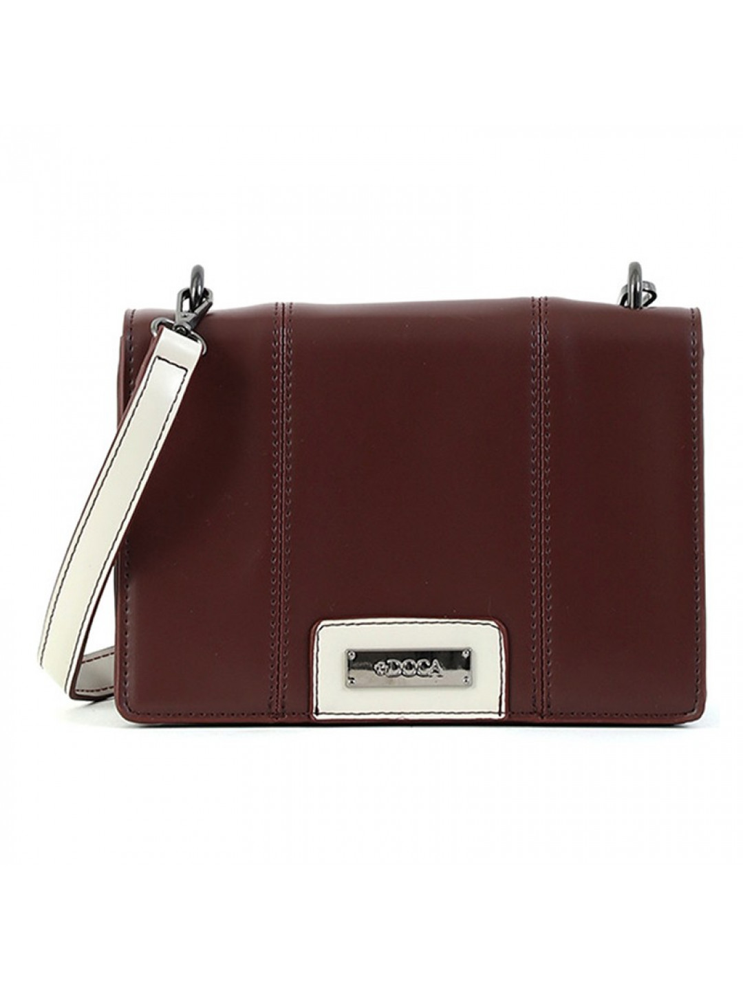 Dámská crossbody kabelka Doca 15599 syntetická kůže vínová