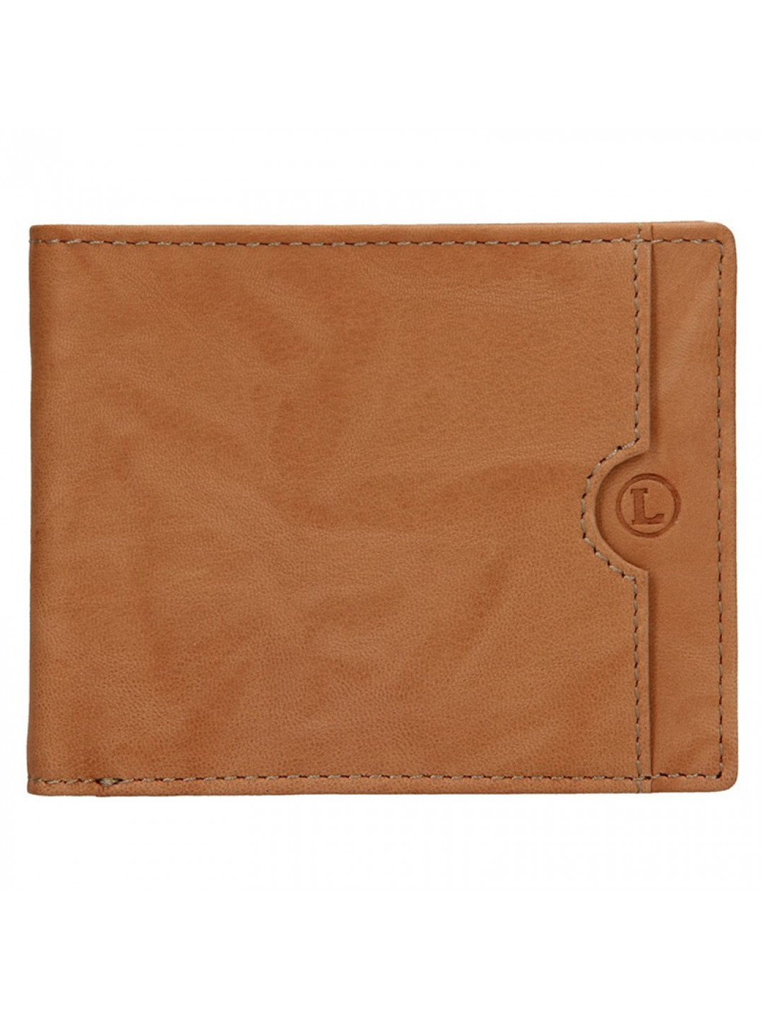 Pánská kožená slim peněženka Lagen Olha – světle hnědá
