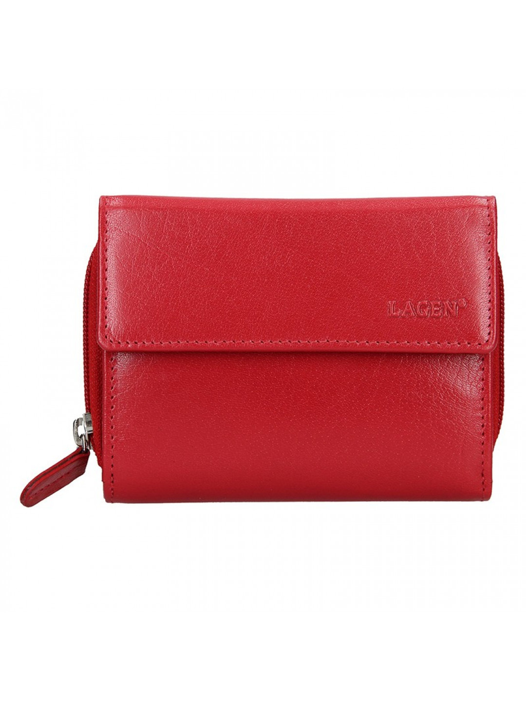 Dámská kožená peněženka Lagen Miriam – tmavě červená