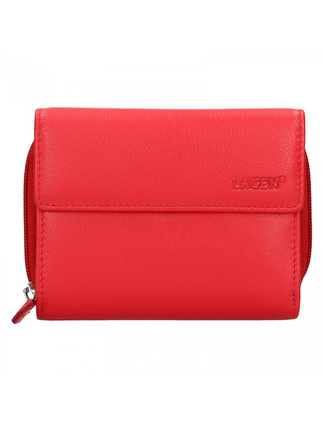 Dámská kožená peněženka Lagen Miriam – červená