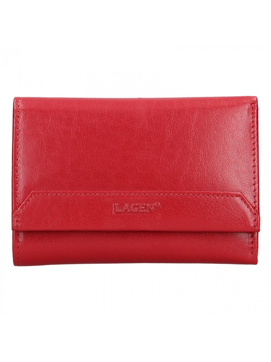 Dámská kožená peněženka Lagen Denisa – tmavě červená