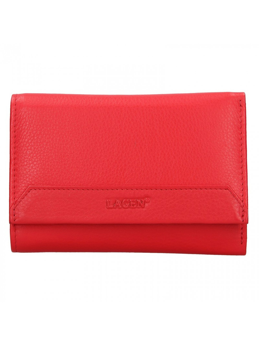 Dámská kožená peněženka Lagen Denisa – červená