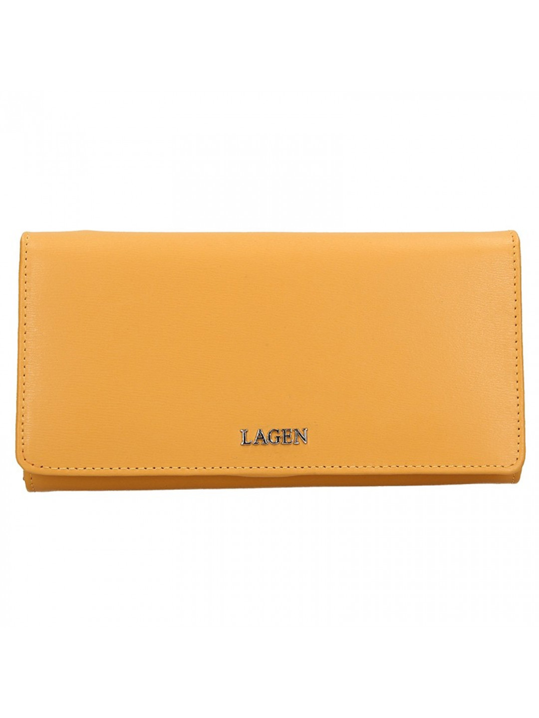 Dámská kožená peněženka Lagen Evelin – žlutá