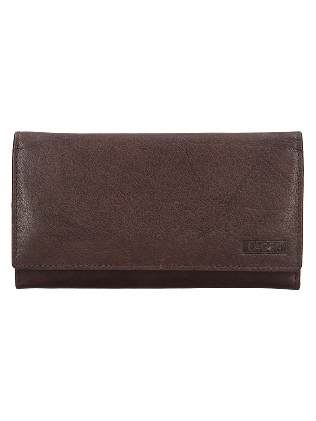 Dámská kožená peněženka Lagen Victoria – tmavě hnědá