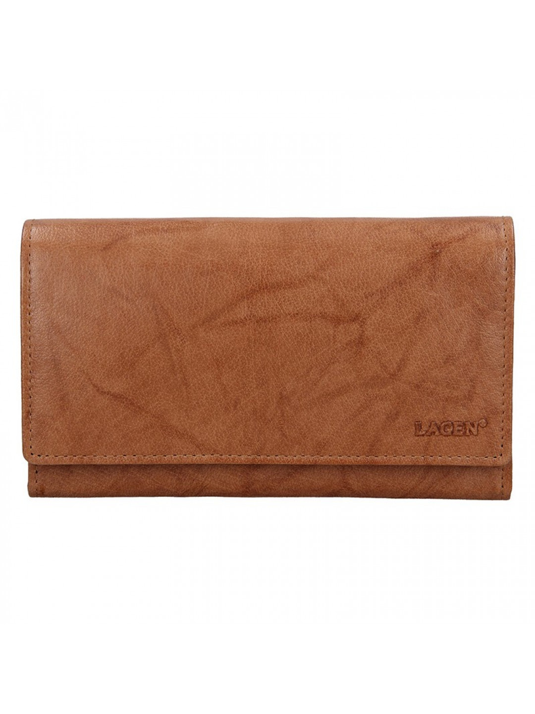 Dámská kožená peněženka Lagen Victoria – světle hnědá