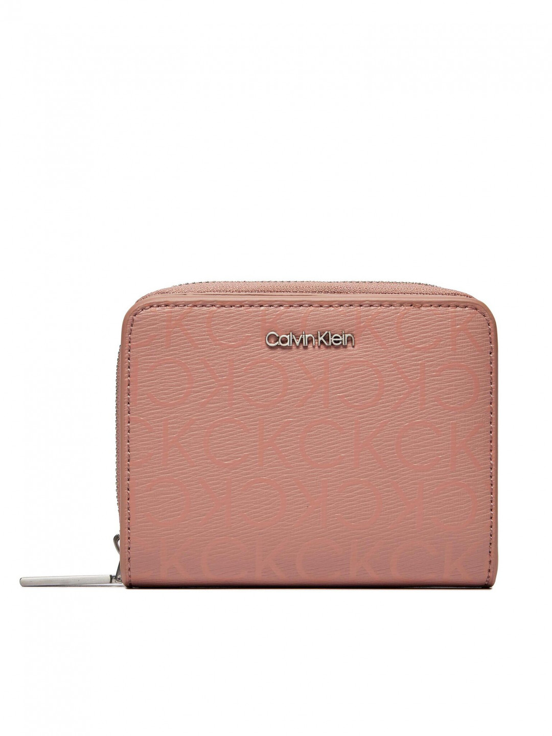Calvin Klein Malá dámská peněženka Ck Must Z A Wllt Flp Md Epi Mono K60K609996 Růžová