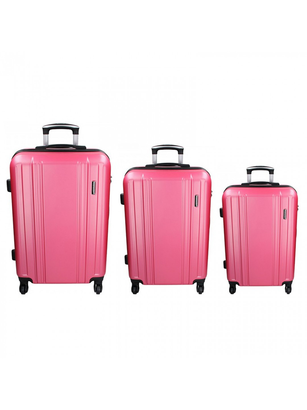Sada 3 cestovních kufrů Madisson Reina S M L – růžová