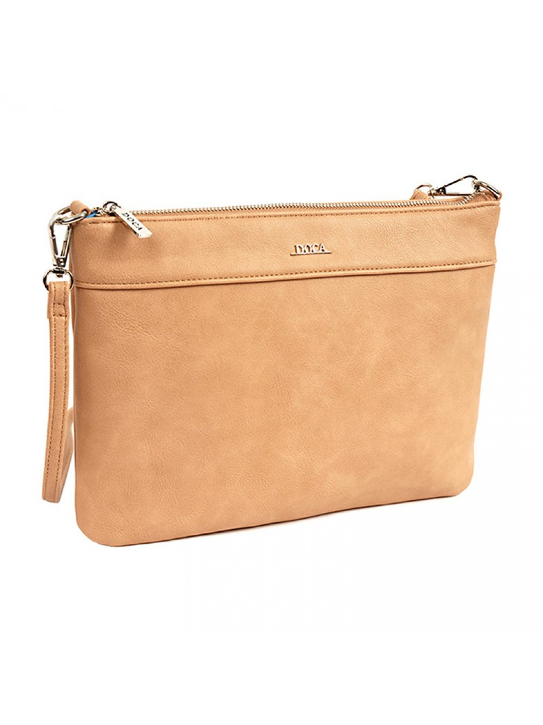 Dámská crossbody kabelka Doca 14875 syntetická kůže béžové