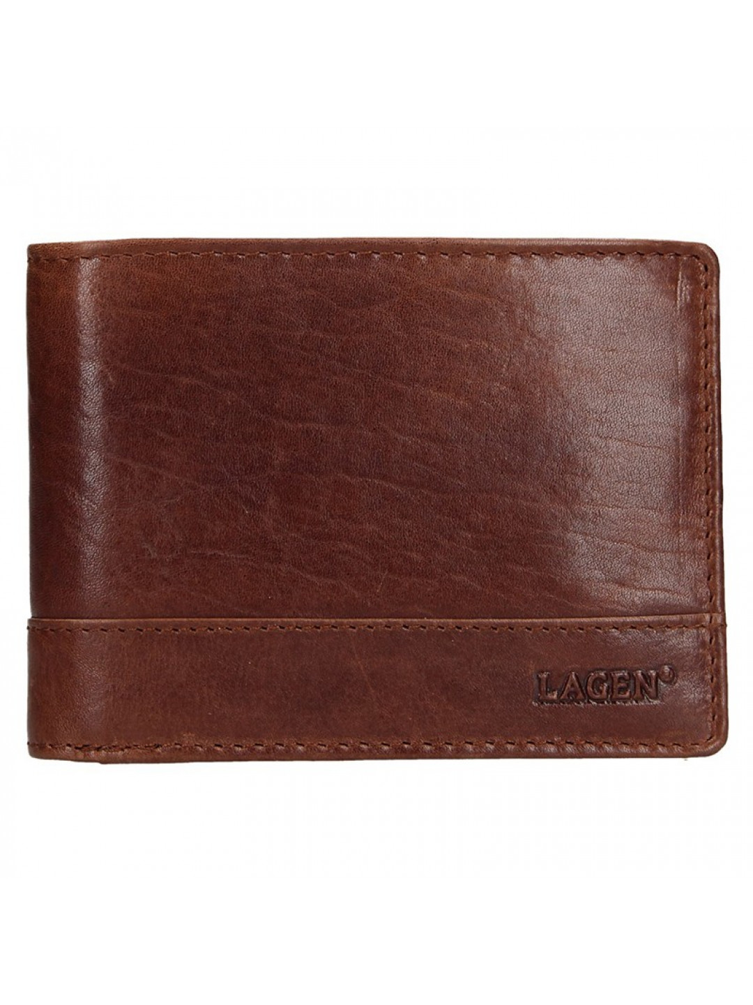 Pánská kožená peněženka Lagen Lorenc – hnědá