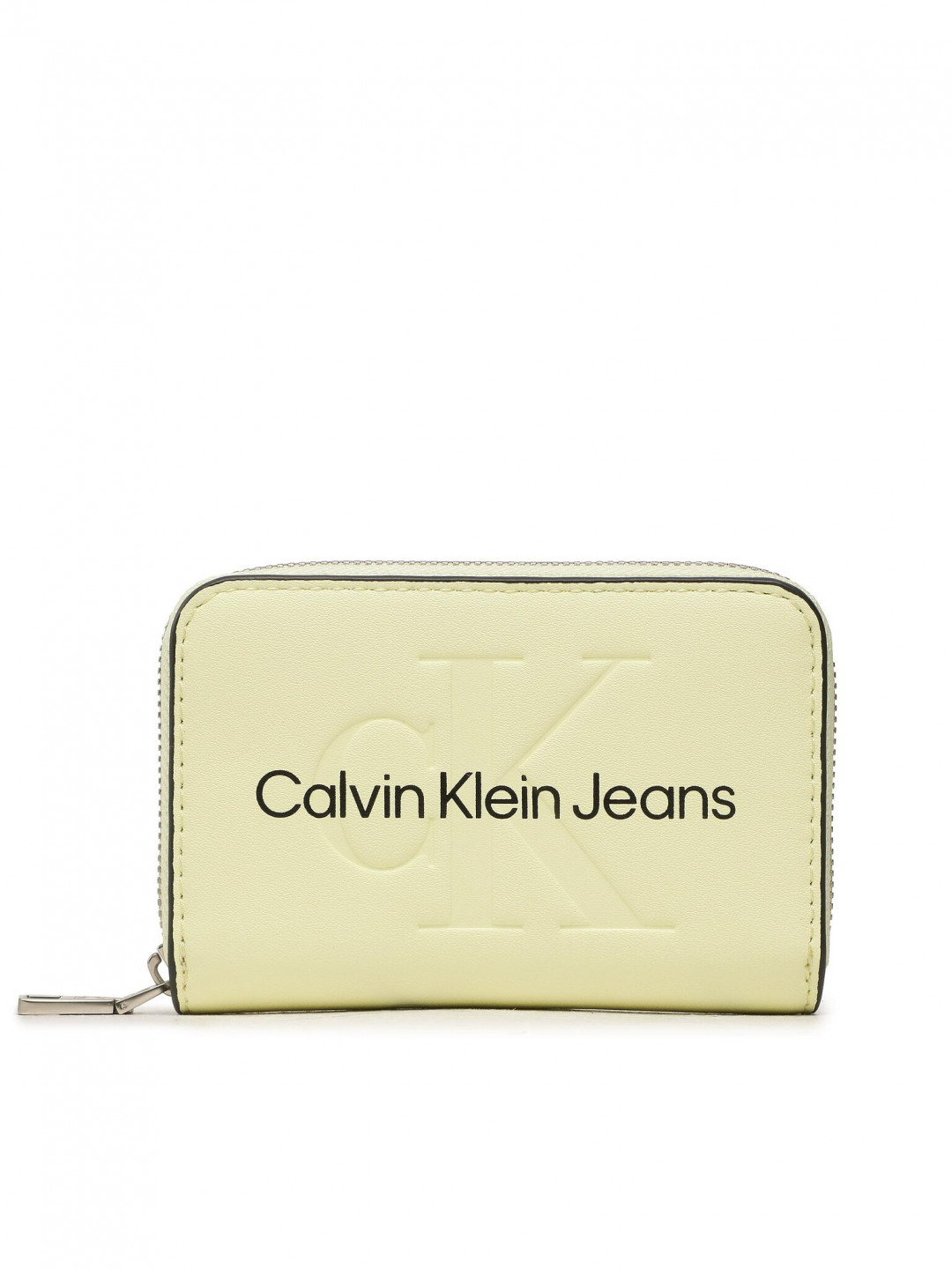 Calvin Klein Jeans Malá dámská peněženka Sculpted Med Zip Around Mono K60K607229 Zelená