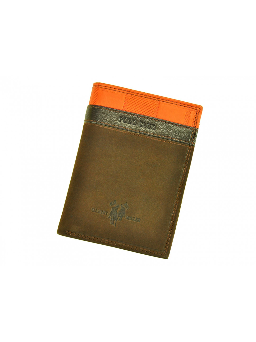 Pánská kožená peněženka Harvey Miller Morro – hnědá