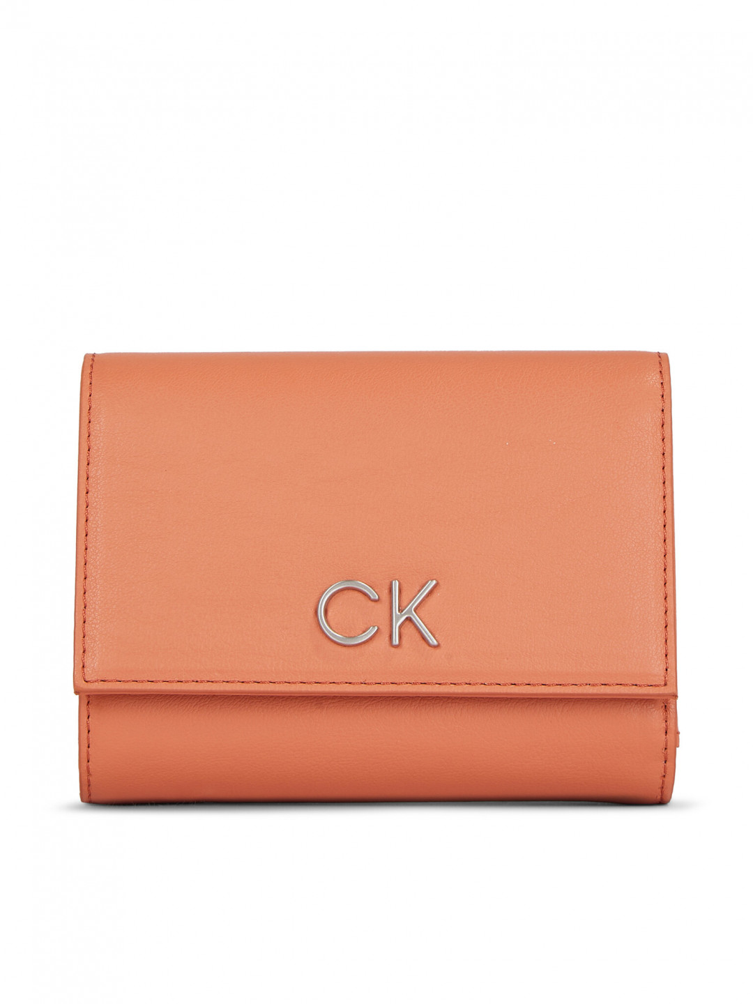 Calvin Klein Dámská peněženka Re-Lock Trifold Md K60K608994 Hnědá