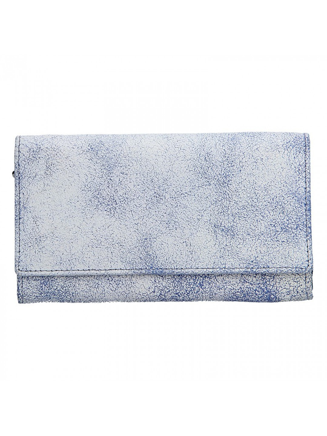 Dámská kožená peněženka DD Anekta Tarela – modro-bílá