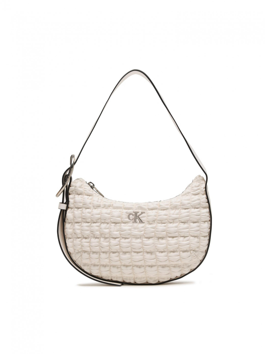 Calvin Klein Kabelka Crescent Buckle Sholuder Bag K60K611037 Bílá