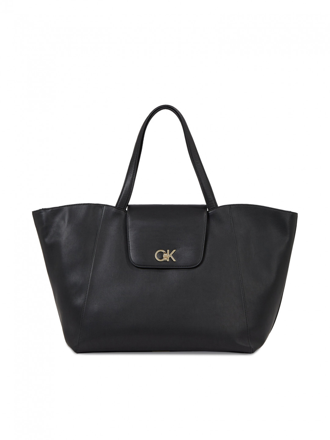 Calvin Klein Kabelka Re-Lock Shopper W Flap K60K611052 Černá