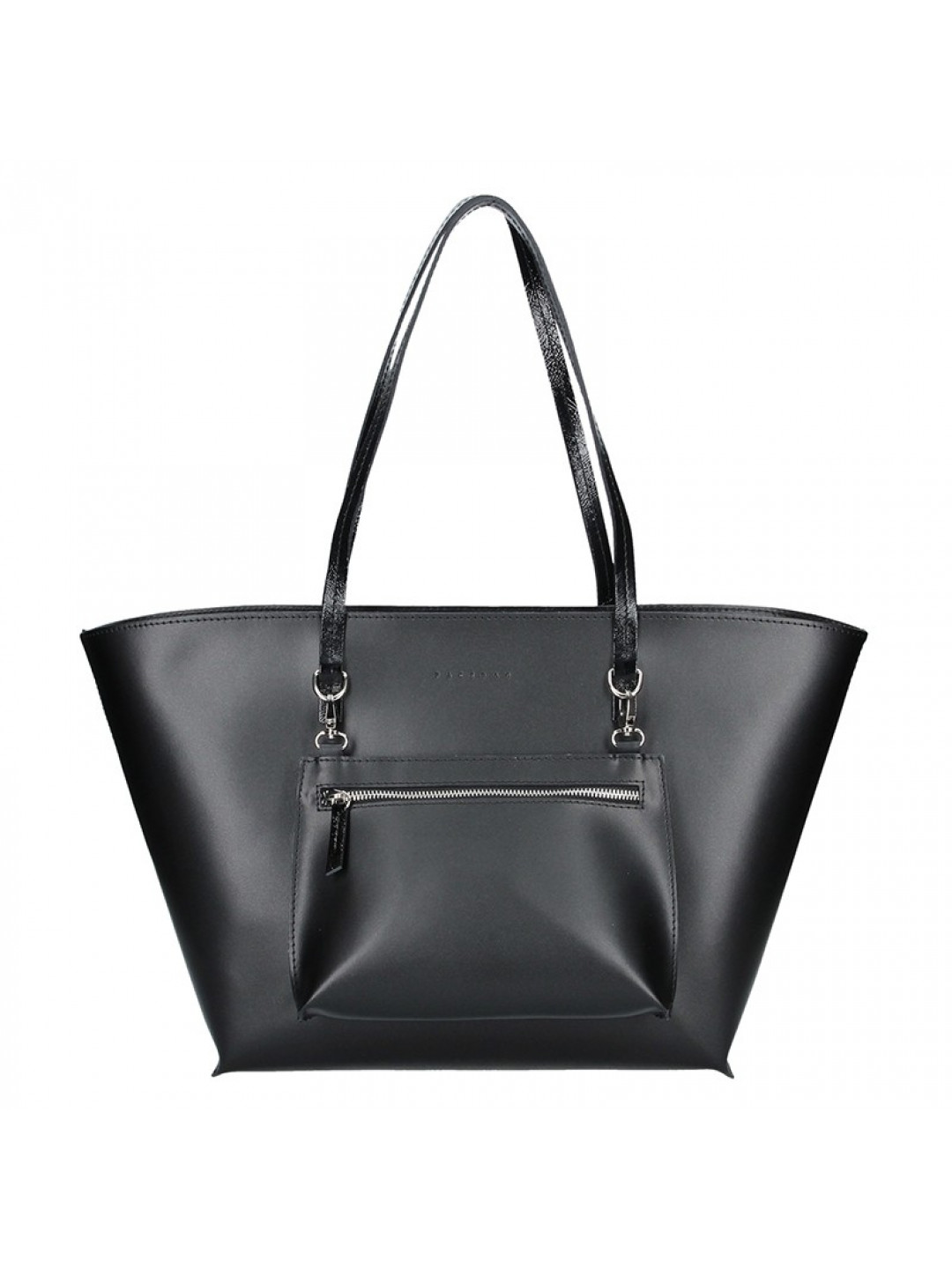 Dámská kožená kabelka Facebag 2v1 – černá