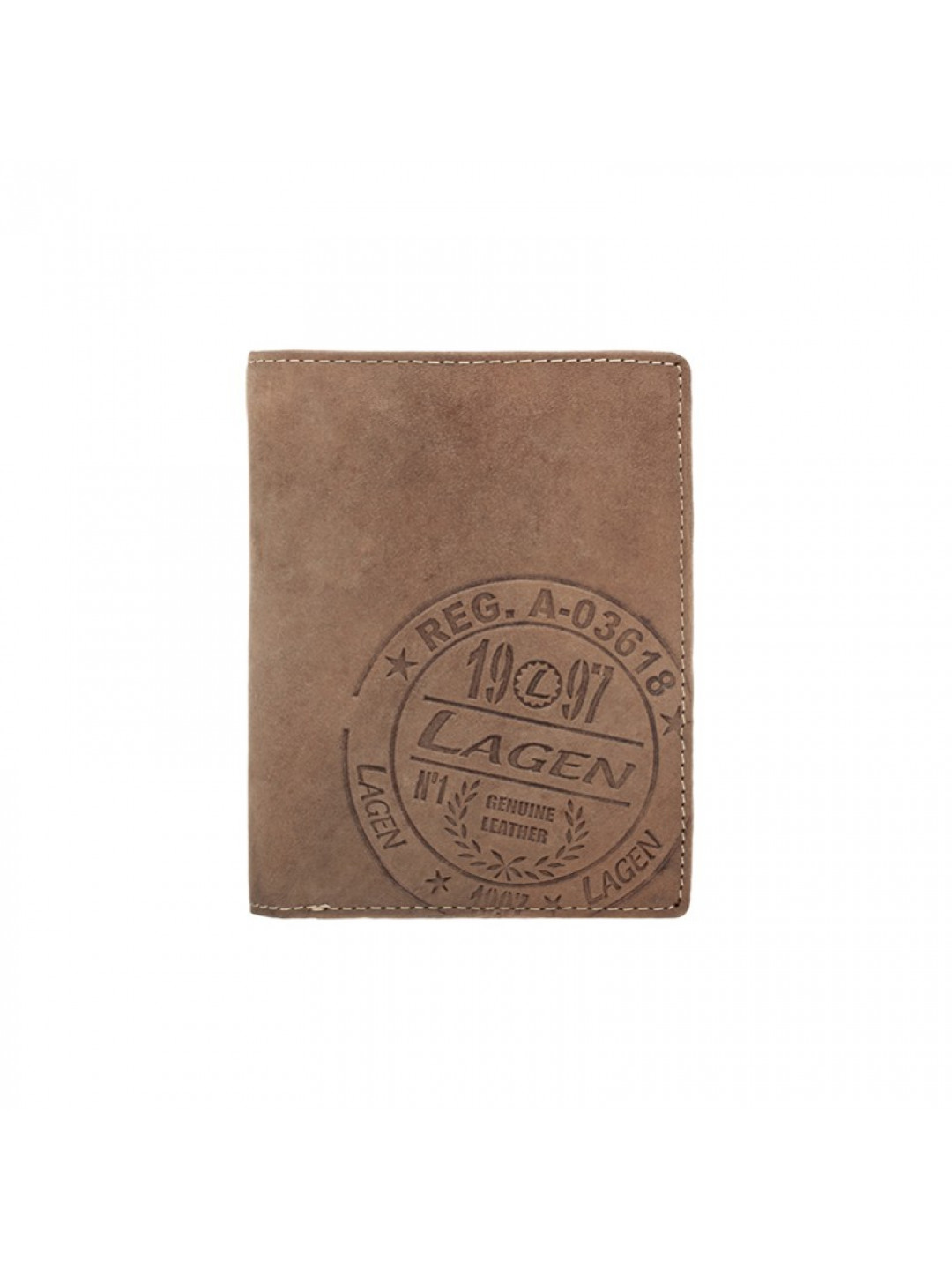 Pánská kožená peněženka Lagen Gustavo – hnědá