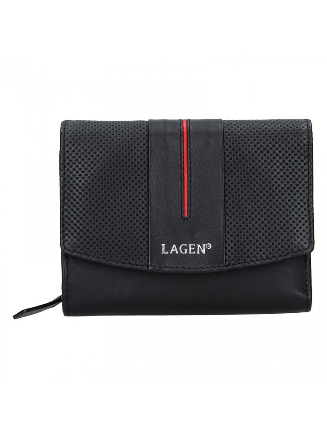 Dámská peněženka Lagen Carinne – černo-červená