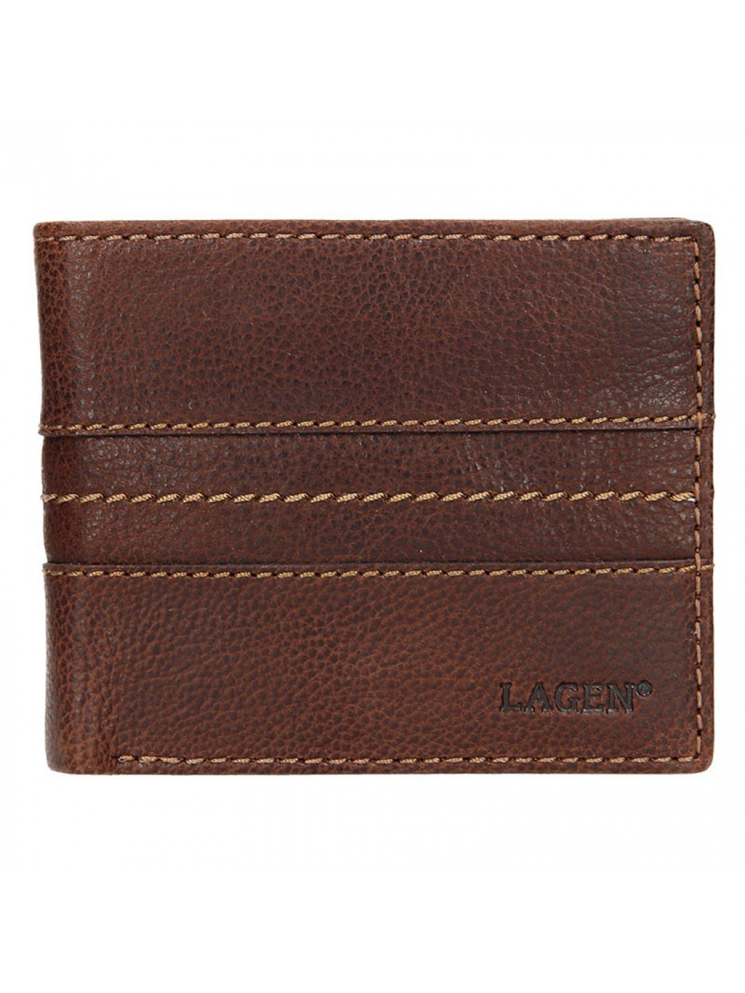 Pánská kožená peněženka Lagen Andor – hnědá