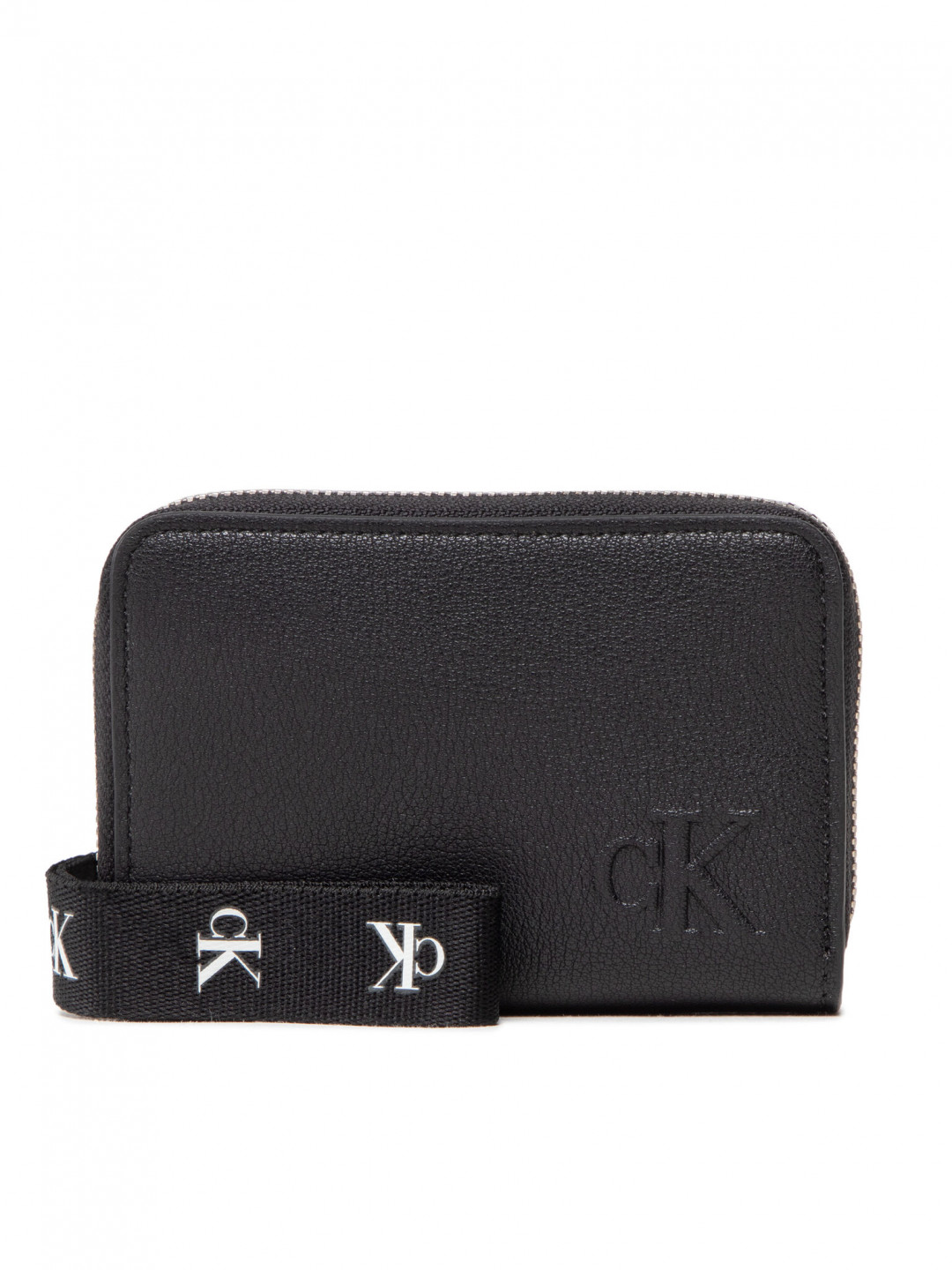 Calvin Klein Jeans Malá dámská peněženka Ultralight Med Za W Wristlet K60K609827 Černá