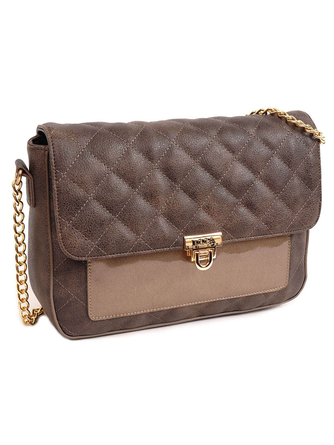 Dámská crossbody kabelka Doca 14157 syntetická kůže metalická