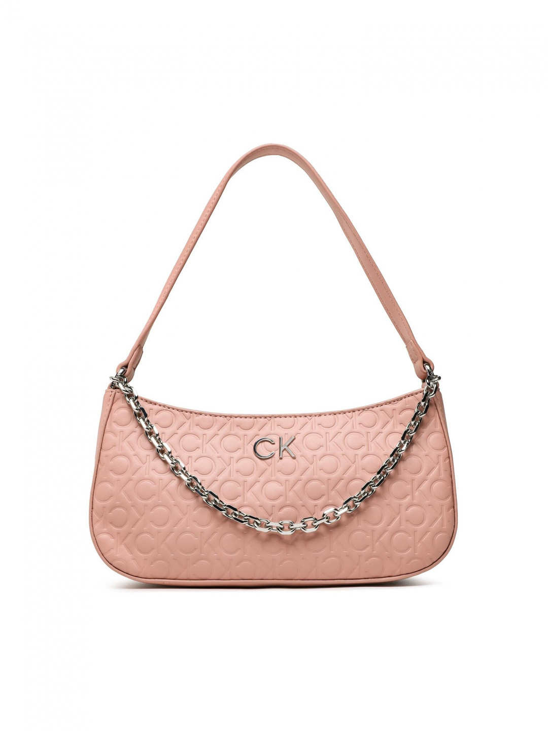 Calvin Klein Kabelka Re-Lock Shoulder Bag Emb Mono K60K610204 Růžová