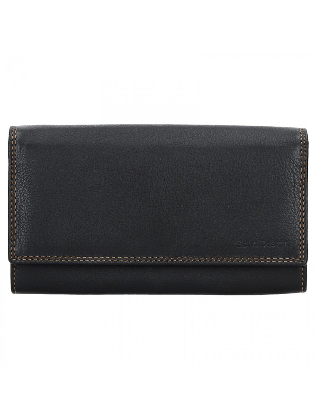 Dámská kožená peněženka SendiDesign Alena – černá