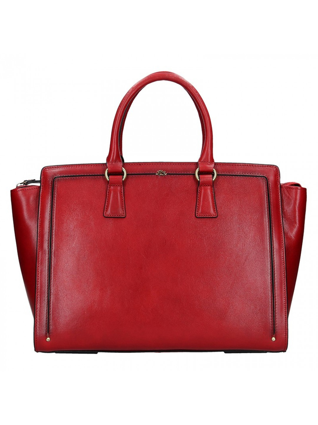 Elegantní dámská kožená kabelka Katana Nicol – tmavě červená