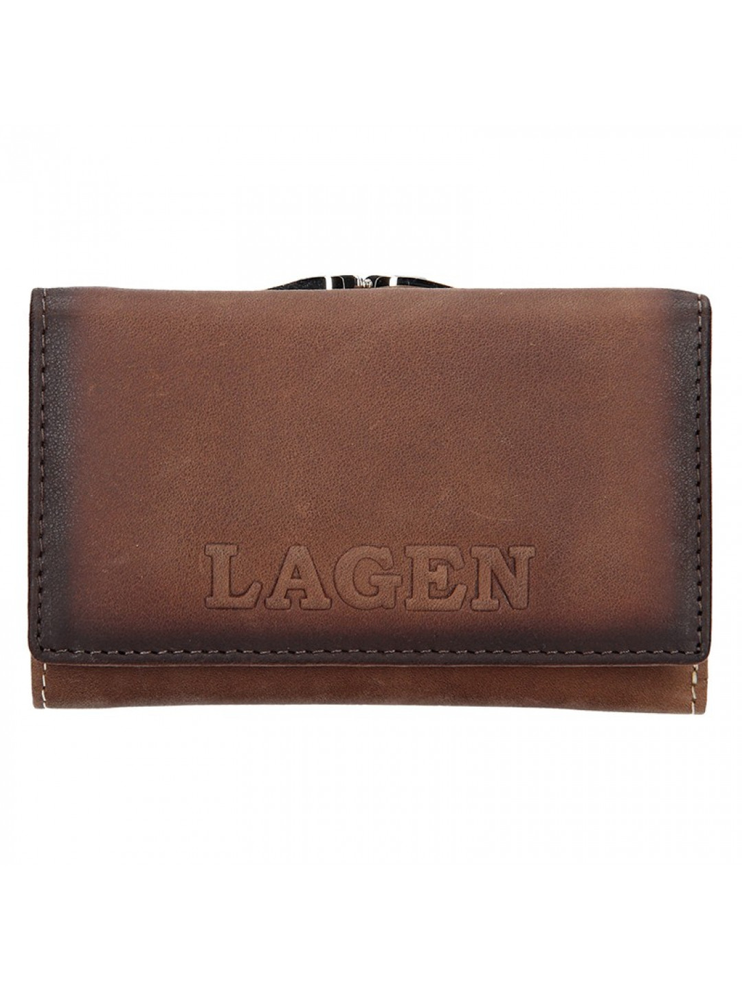 Dámská kožená peněženka Lagen Denisse – hnědá