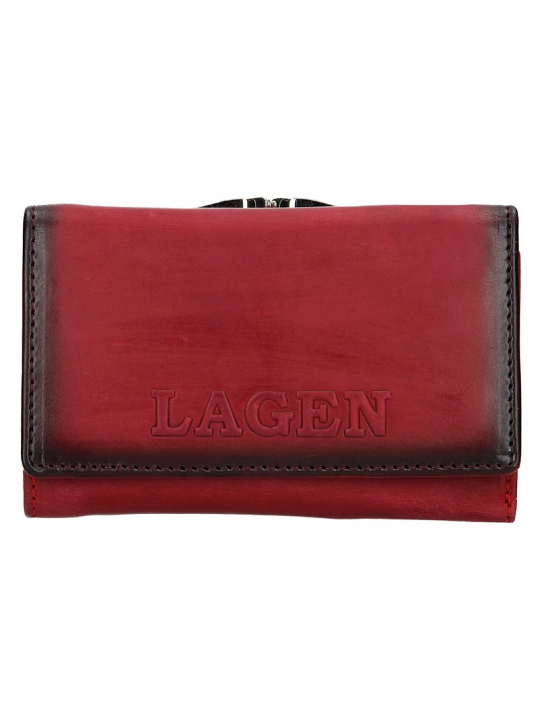 Dámská kožená peněženka Lagen Denisse – červená