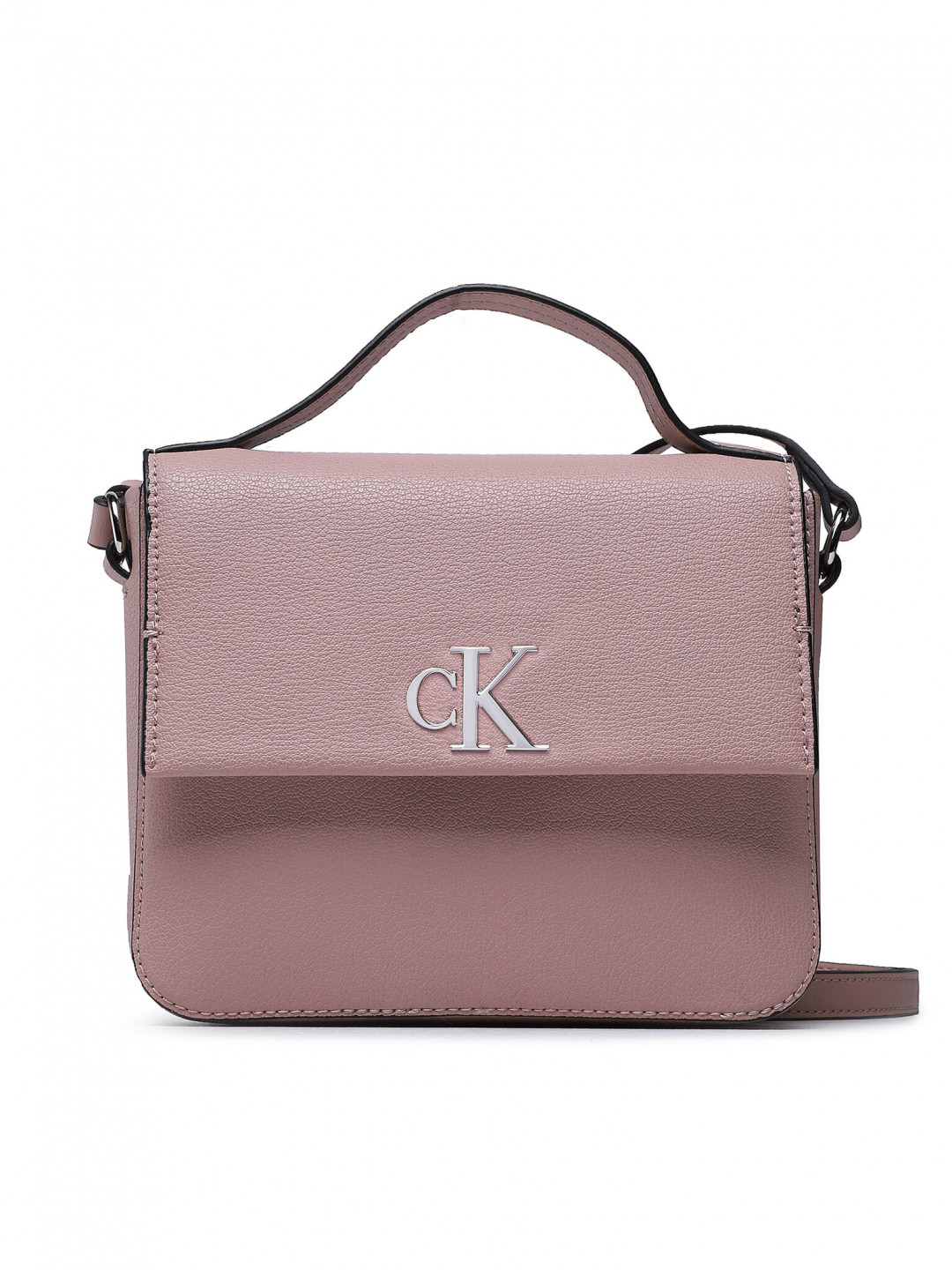 Calvin Klein Jeans Kabelka Minimal Monogram Boxy Flap Cb19 K60K610330 Růžová