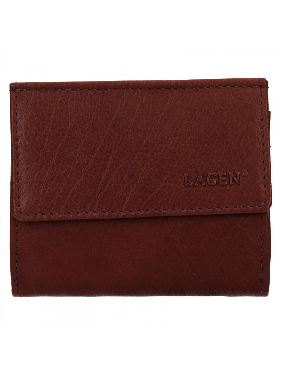 Pánská kožená slim peněženka Lagen Jonatan – hnědá