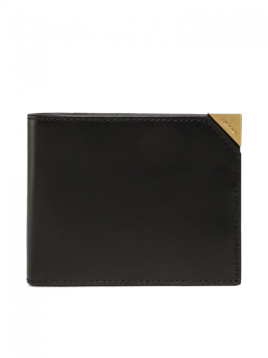 Calvin Klein Velká pánská peněženka Cut Corner Bifold 5cc W Coin K50K509995 Černá