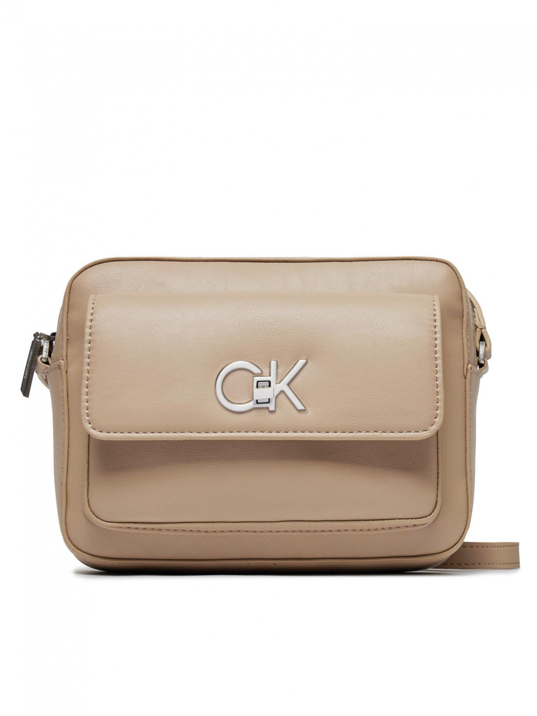 Calvin Klein Kabelka Re-Lock Camera Bag W Flap K60K611083 Hnědá
