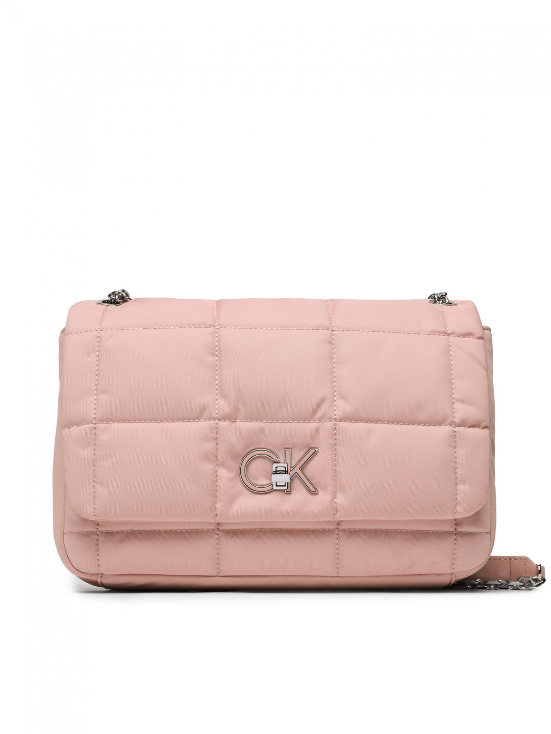 Calvin Klein Kabelka Re-Lock Quilt Shoulder Bag Nyl K60K610639 Růžová