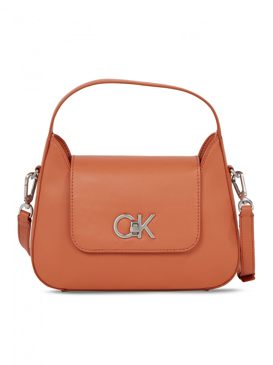 Calvin Klein Kabelka Re-Lock Crossbody W Flap Sm K60K610770 Hnědá