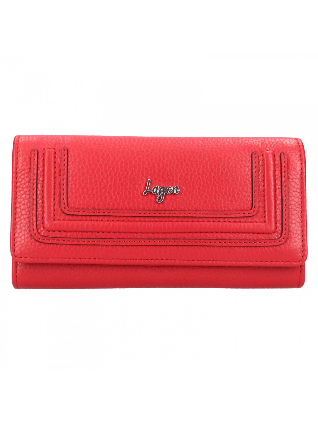 Dámská kožená peněženka Lagen Malie – červená