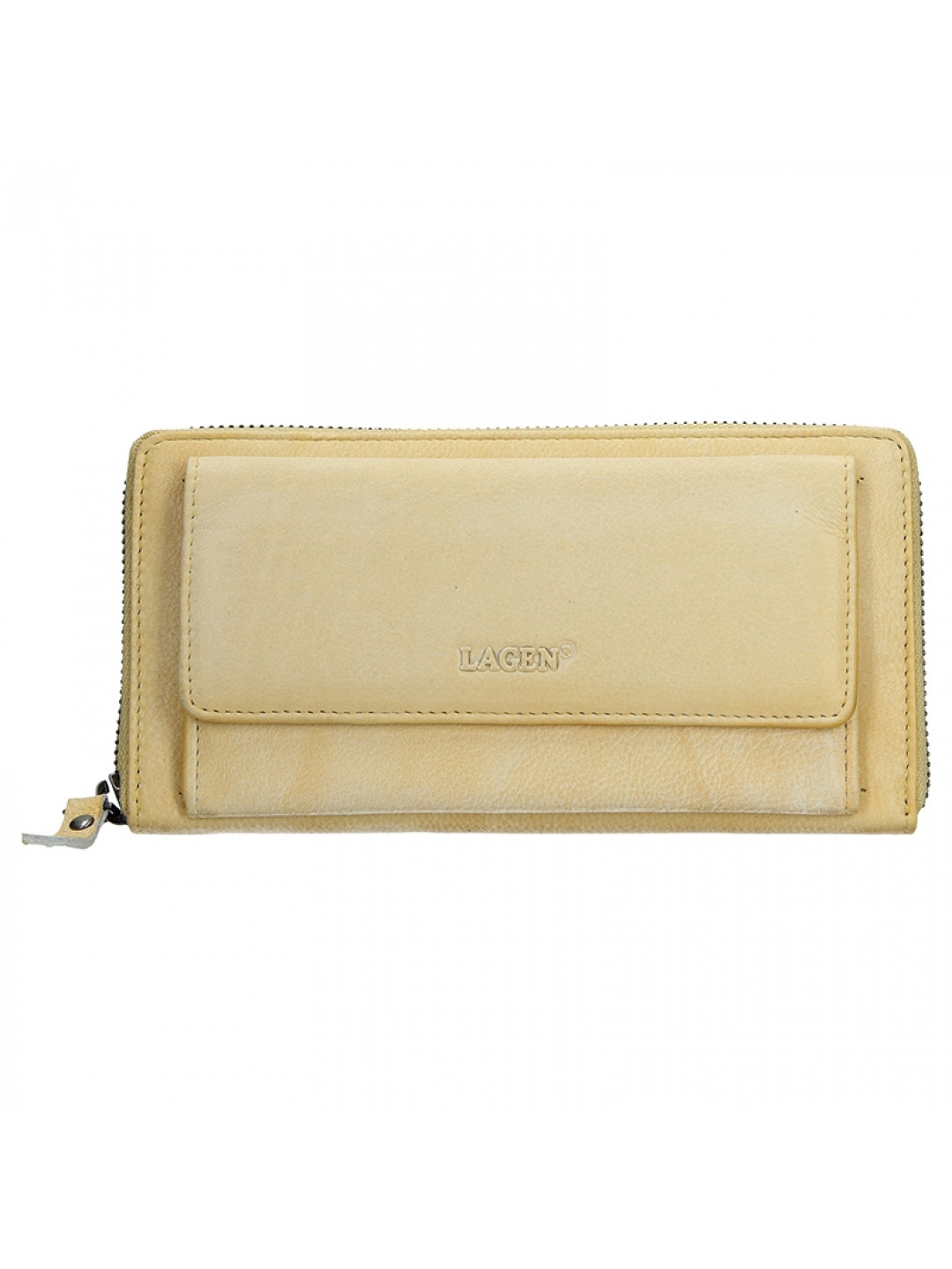Dámská kožená peněženka Lagen Maria – žlutá
